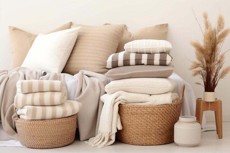 Home textile products including linens and towels